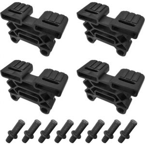 4x Support Latte Triple Pour Sommier 38 X 8 Mm Avec Tenon Embout Court Flexible - Neuf