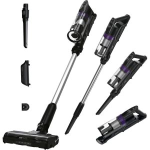 HF1 Plus Multifonction Puissant 165W HF1PZ10H, Aspirateur Balai sans Fil L&eacute;ger, Brosse Anti-Twist LED Anti-emm&ecirc;lement & Multi-sols, Position Parking, Mode Turbo, Vidage 1 clic - Neuf