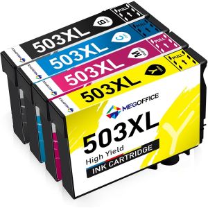 503XL Cartouches d'encre compatibles pour Epson 503 XL pour Expression Home XP-5200 XP-5205 Workforce WF-2960DWF WF-2965DWF(4 Pack) - Neuf