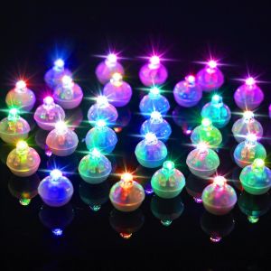 MEVRONISSHOP-30pcs Mini LED Ballons Lumineux, Rond Lampes Lumineuses F&ecirc;te Clignotant, R&eacute;utilisable et &Eacute;tanches pour Anniversaire, Mariage, F&ecirc;tes, Halloween, No&euml;l D&eacute;coration (Color&eacute;) - Neuf