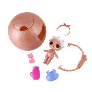 Lot De 3 Petites Poupees En Plastique, Balle Amusante Pour Enfants, Jouet Pour Satisfaire La Curiosite, Cadeaux Avec Accessoires Mixtes - Neuf