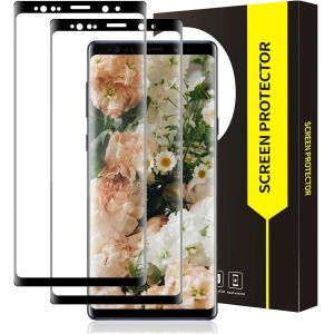 Kal-Lot De 2 Films De Protection D'écran En Verre Blindé Pour Samsung Galaxy Note 8 - Protection Complète 3d - Dureté 9h - Résistant Aux Rayures - Résistant À L'huile - Sans Bulles - 0,33 Mm - Neuf