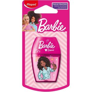 ERYI-- Taille-Crayons Barbie - Taillage Facile, Excellente Prise En Main - Taille-Crayons 1 Trou Avec Grande Réserve, Facile À Ouvrir - Licence Barbie Officielle - Neuf