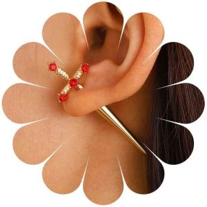 Kal-Punk Boucles D'oreilles Épée De Poignard Boucles D'oreilles De Poignard Cristal Rouge Boucles D'oreilles D'oreille D'épée Rubis Boucles D'oreilles D'épée D'or Boucles D'oreilles Pendantes - Neuf