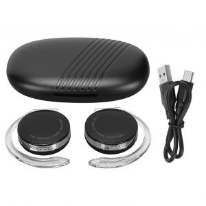 Bluetooth5.2 &Eacute;couteurs st&eacute;r&eacute;o IPX5 &eacute;tanche Deep Bass 50H Lecture &Eacute;couteurs sans fil lumineux avec compartiment de chargement de micro Noir - Neuf