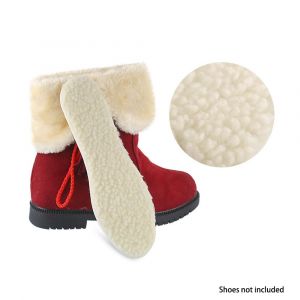 Semelles Int&eacute;rieures En V&eacute;ritable Laine De Mouton &Eacute;paisse Pour Enfants, 23 Cm, D&eacute;coupables, En Laine Chaude Et Moelleuse De Qualit&eacute; Sup&eacute;rieure, Confortables Et Respirantes. - Neuf