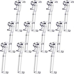 Lot De 10 Clips De Cantonnière De 2,5 Pouces, Clips De Retenue De Cantonnière En Plastique Transparent, Clips De Cantonnière Cachés Pour Cantonnière De Store Horizontale - Neuf
