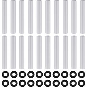 20 Set Manchons Roulement Silencieux Charnière Porte Garage & Joints d'Arbre, Diamètre Intérieur 11mm Longueur 81mm Manchons Silencieux Roulements Garage pour Roulements Neufs Ou à Tige Propre - Neuf