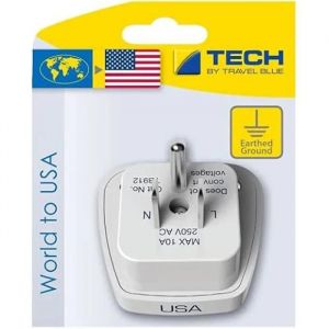 Adaptateur de prise - Fco Zayas - Modèle 912 - Blanc - Idéal pour voyageurs - 15A Max - Neuf