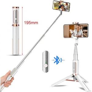 Perche Selfie Tr&eacute;pied Avec T&eacute;l&eacute;commande Pour Iphone Samsung Galaxy Android Smartphones 3 En 1 Extensible Poche Selfie Stick Alum - Neuf