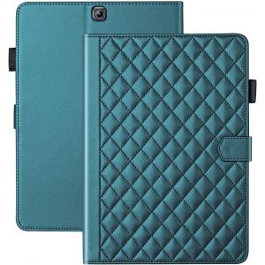 Coque Pour Samsung Galaxy Tab S2 9.7 Pouces 2015 Sm-T810/Sm-T815 Business Cuir Pu Tablet &Eacute;tui Pour Galaxy Tab S2 9.7 Avec Fente Pour Carte Fonction Stand Vert[SEL6273542] - Neuf