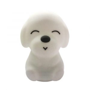 Nouveau,Adapt&eacute; Veilleuse Enfants,Veilleuse Chien Kawaii B&eacute;b&eacute;,Lumi&egrave;re D'allaitement Led Dimmable,Lampe De Chevet Enfant Lampe De Sommeil En Silicone Avec Toucher Usb, - Neuf