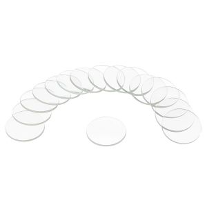 Kal-16pcs Verre De Montre En Cristal, 27mm Lentille De Verre Ronde Unique Pour Montre, Pièces De Rechange Pour Réparateur De Montres, Clair - Neuf