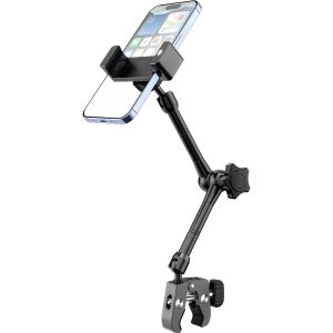 Support Téléphone Pour Poussette, [Robuste Tout En Métal] Support Telephone Tapis De Course/Bateau, Rotation À 360° Porte Smartphone Guidon Pour Iphone 16/15/14/13/12 Pro Max, Galaxy, 4-7""[Z1184] - Neuf