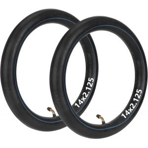 Chambres a Air Velo 14x2.125, 2 Pieces, Compatibles Scooters Electriques Jetson Gotrax, Valve Coudee - Neuf