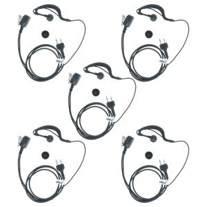 vhbw 5 x Oreillette compatible avec Alan Midland 443, G12, 42, 445 Sport, 445 BT, 441, Atlantic, 421, 456R, 451 radio talkie-walkie - Neuf