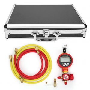 Compteur de refrigerant numerique, testeur de collecteur de pression a vide haute pression 1/8 po NPT - Neuf