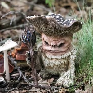 Nains de jardin,Statue de monstre en résine de jardin de fées,Statue de nains,Figurine de jardin en résine - Neuf