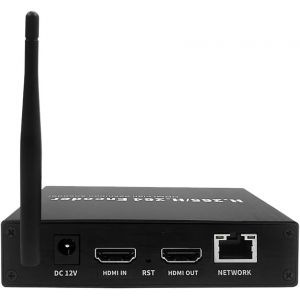 CHECARZHN--NO1-H.265 1080P 60Fps Wifi Hdmi Encodeur Vidéo W/Hdmi I/O, Audio I/O, Prend En Charge Hls Rtmp Rtsp Srt Udp, Compatible With Onv/ , Iptv Streaming En Direct Sur Youtube Facebook Vimeo Etc - Neuf