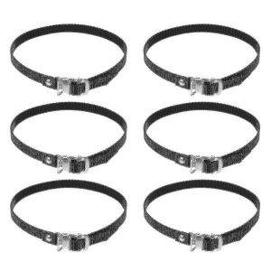 Lot De 6 Sangles D'orteils Réglables Pour Pédales De Vélo D'exercice - Clips Durables Pour Des Performances Cyclistes Améliorées - Neuf