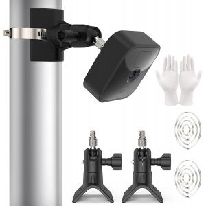 WHIY-Support Flexible Pour Caméra D'Extérieur Blink Mini,Blink Indoor,Blink Xt,Blink Xt2,Pole Support De Montage Mural Compatible Avec La Caméra De Sécurité Blink Noir - Neuf