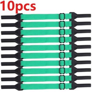 Retenue De Lunettes Réglable Et Durable, Sangle De Sport En Silicone, Poignée Antidérapante, Support De Lunettes De Soleil, Corde Parfaite Pour La Course À Pied--Green-10pcs - Neuf