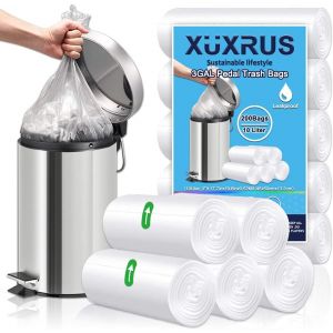 Lot De 78 Sacs Poubelle 5-10L En Plastique Transparent Pour Salle De Bain, Petits Sacs Poubelle Pour Poubelles De Recyclage, Salle De Bain, Cuisine, Chambre À Coucher, Bureau,40X45Cm - Neuf