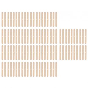 Hjlian Lot De 100 Supports De Meches De Bougie En Bois A Trou Unique, Dispositifs De Centrage Pour La Fabrication De Bougies, Clips De Meche - Neuf