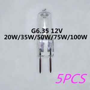 5 Pièces G6.35 12v 20w Ampoule G6.35 12v 35w Ampoule G6.35 12v 50w G6.35 12v Ampoule Halogène G6.35 12v 100w Ampoule Halogène G6.35 12v 50w - Type 20w 5 Pieces - Neuf