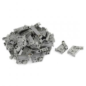 50 clips de montage pour bornier de rail DIN 35 mm - Neuf