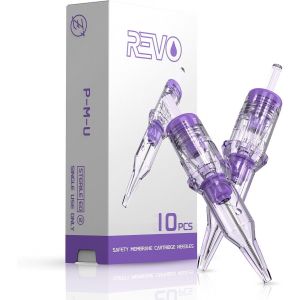 Revo Aiguille Tatouage 1rl 10 Pièces, Cartouche Tatouage #10 Round Liner 0,30mm Maquillage Permanent Smp, Stérilisée Professionnelle Microblading Aiguilles Tatouage Pour Machine A Tatouer - Neuf