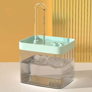 Fontaine D'eau Pour Chat,Filtre Automatique,Abreuvoir Transparent Pour Chat,Usb,Électrique,Silencieux,Filtrage De Recirculation,Distributeur D'eau Pour Chats.Blue. - Neuf