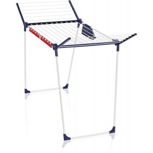 KGABERY-Séchoir Sur Pied Pegasus 180 Solid Plus,Séchoir À Linge Grande Surface D'Étendage,Étendoir À Linge Solide Et Inoxydable,2 Accessoires - Neuf
