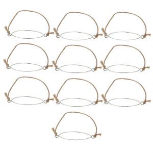 Cintres Pour Pot Mason,Poignées En Corde De Lin Pour Bocaux En Verre Mason À Large Ouverture,Corde De Suspension De Pot Mason - Neuf