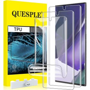 [3 Pieces] Screen Protector For Samsung Galaxy Note 20 Ultra 5g, High Quality 3d Curved Full Coverage Tpu Screen Protector Film Bubble-Free Compatible With Fingerprint Reader - Neuf
