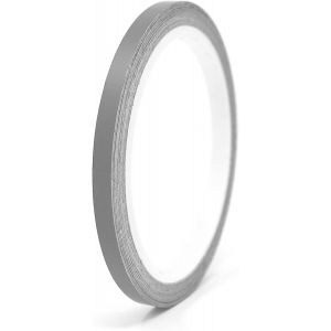 KALANKA-- Bande décorative autocollante de 10 m pour voiture, camion, moto, bateau, modélisme, loisirs créatifs (gris argenté mat, 5 mm de largeur) - Neuf