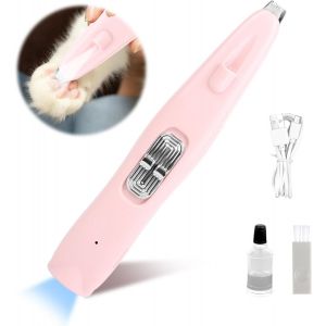 Tondeuse Chien,Tondeuse Patte Chien Entre Coussinets, Pet Hair Trimmer Avec Lumi&egrave;re Led,Portable Paw Trimmer Pro, Usb Rechargeable Pour Chien, Pattes De Chat, Yeux, Oreilles, Visage - Neuf