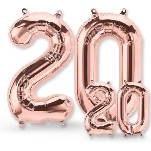 AYUHR-® Ballon decoration anniversaire 30 ans - Lot de 2 -Ballons Numéro 30 en Or Rose - deco anniversaire 30 ans femme ou homme - Gonflables à l'Hélium - pour une Célébration Éblouissante - Neuf