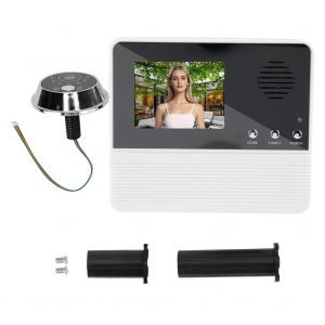 Sonnette video numerique 2,8 pouces 720p, 32 sonneries, grand angle de 90 degres, zoom x3 - Neuf