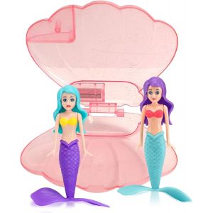 KAL-Lot De 2 Sirène Avec Coquille Rose Jouets De Plongée Pour Piscine,Sinkers Sirène Pour Enfants Jouets Piscine,Petites Sirènes Jeux Piscine Cadeau Pour Enfant Fille 3-12 Ans Entraînement Sous-Marin - Neuf