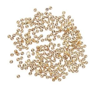 2x300pcs Doll Clothing Accessories Diy Doll Mini Metal Tiny Buttons Golden - Neuf