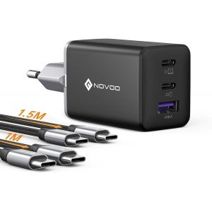 Chargeur Usb C Rapide 67W 3 Ports Avec Gan Tech, Chargeur Rapide Compatible Avec Iphone 15 Plus Pro Max 14 13 Pro 12 Galaxy S23 Ultra Plus S22 Macbook Pro Air M1 M2 Ipad Pro - Neuf