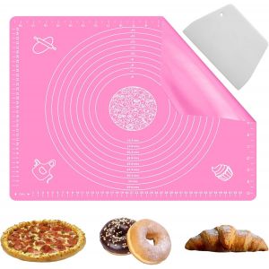 AYUHR-Tapis de cuisson en silicone anti-adhésif et antidérapant avec mesure, tapis de cuisson en silicone de qualité alimentaire pour faire des cookies, macarons, tapis multi-usages, tapis de comptoi - Neuf