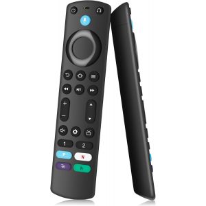 Télécommande à Remplacement Vocal pour Fire-TV-Stick/Lite/4K/4K Max/TV Cube et Compatible avec Insignia/Toshiba/Pioneer Fire Smart TV - Neuf