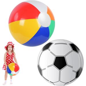 Ballon De Plage Gonflabl, 2 Pi&egrave;ces Ballons De Plage Gonflables 30 Cm, Ballons De Piscine Portables, Pour Les Vacances, La Piscine, Les F&ecirc;tes - Neuf