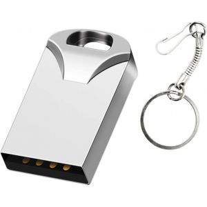 Super Mini USB Flash Drive U Disk Thumb Drive Suspension Drive with Waterproof and Dustproof and Shock Resistant (Silver 32GB) - Neuf