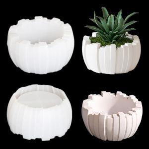 Moule Epoxy Silicone Bols Irr&eacute;gulier Bougeoir Moule En R&eacute;sine Bowl Resin Mold Pour Diy Plantes En Pot,R&eacute;cipient De Stockage - Neuf