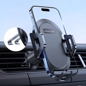 Kalanka-Support Telephone Voiture [Nouveau Double Crochet En Acier] Porte Téléphone Voiture Pour Prise D'air Compatible Avec Iphone 16/15/14 Samsung Xiaomi Et Autres - Neuf
