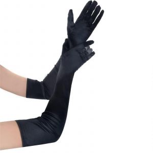 Performance Gants Satin Longs Gants Pour Femmes Formelle Satin Gants Gants De Mariage Bal Gant Banquet Gants Gants De Danse Rose Rouge - Neuf