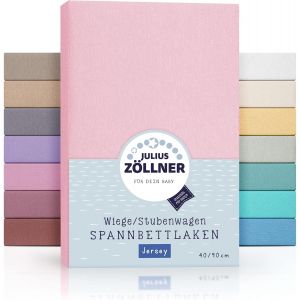 Drap-Housse Jersey Pour Le Berceau - Rose - 90/40 Cm - Neuf